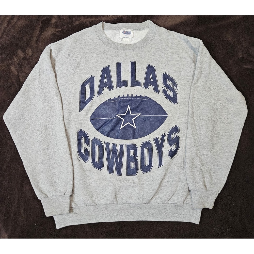 Vintage 90s Dallas Cowboys Crewneck Sweatshirt Men's Size Large CSA Made in USA